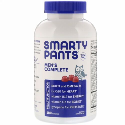 SmartyPants, メンズコンプリート、グミ180粒