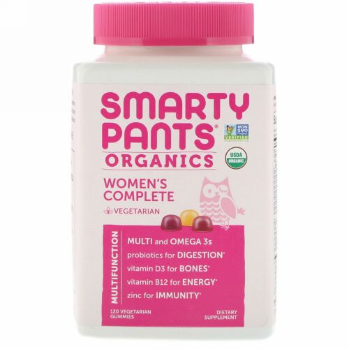 SmartyPants, オーガニック、ウィメンズコンプリート、植物性グミ120粒