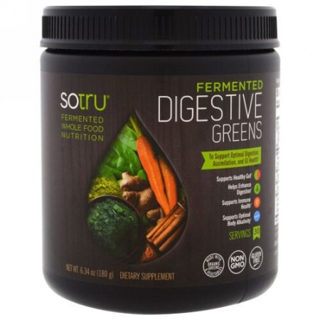 SoTru, 発酵された消化可能な葉野菜、6.34（180 g） (Discontinued Item)