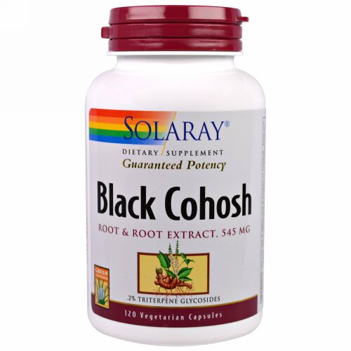 Solaray, ブラックコホシュ, 545 mg, 120錠 (ベジカプセル) (Discontinued Item)
