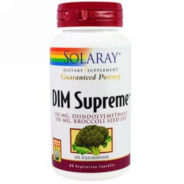 Solaray, DIM Supreme, 60 Vegetarian Capsules