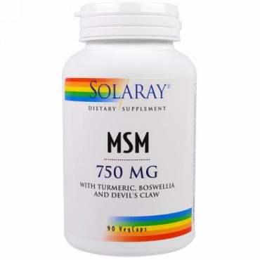 Solaray, MSM, 750 mg, 90 Veg Caps