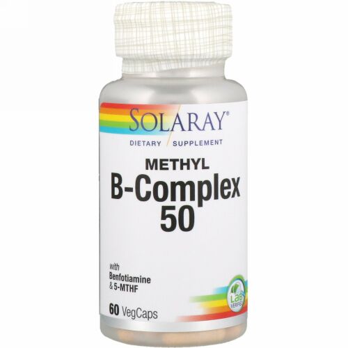 Solaray, メチルB-複合体50、60植物性カプセル