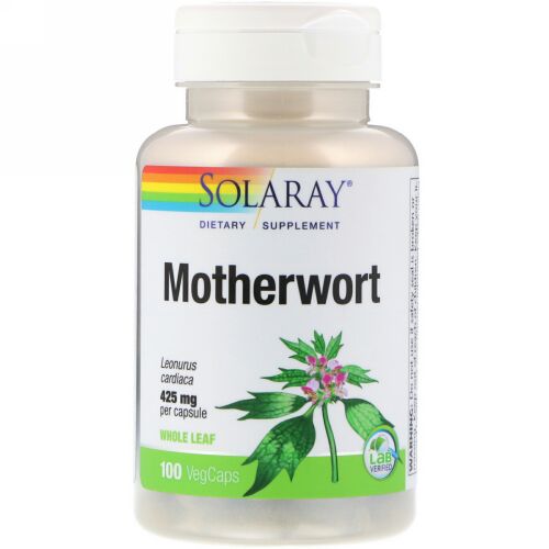 Solaray, マザーウォート、425 mg、100植物性カプセル (Discontinued Item)