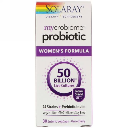 Solaray, Mycrobiome Probiotic, Women's Formula, 50 Billion, 30 Enteric VegCaps