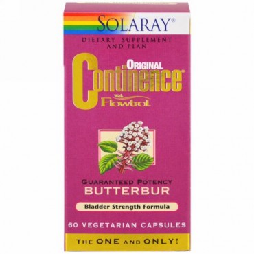Solaray, Original Continence with Flowtrol、ベジキャップ60個 (Discontinued Item)