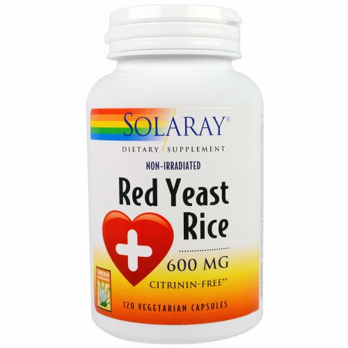 Solaray, レッドイースト ライス, 600 mg, ベジカプセル 120粒 (Discontinued Item)