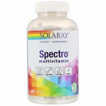 Solaray, Spectro, Multivitamin, 360 Capsules