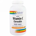 Solaray, ビタミンC、チュアブル、天然オレンジ風味、500 mg、100ウエーハーズ