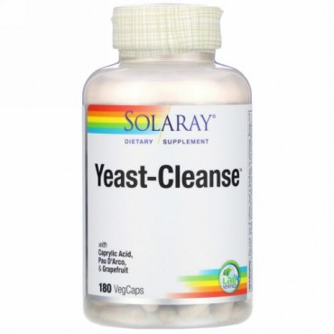 Solaray, Yeast-Cleanse, 180 VegCaps