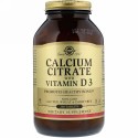 Solgar, カルシウム・クエン酸、ビタミン D3入り、 240 錠