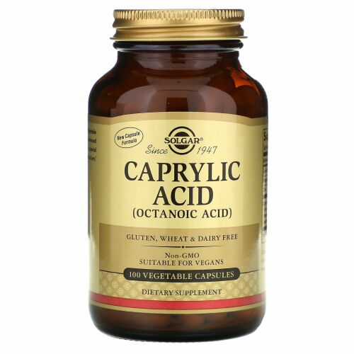 Solgar, カプリル酸、100 vegetable capsules
