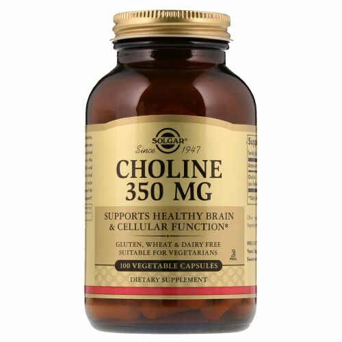 Solgar, コリン 350 mg、100 ベジカプセル