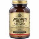 Solgar, ピコリン酸クロム、500mcg、植物性カプセル120粒