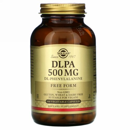 Solgar, DLPA、フリー・フォーム、 500 mg、ベジキャップ100 錠