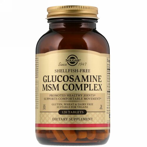 Solgar, グルコサミン MSM複合体, 120 錠