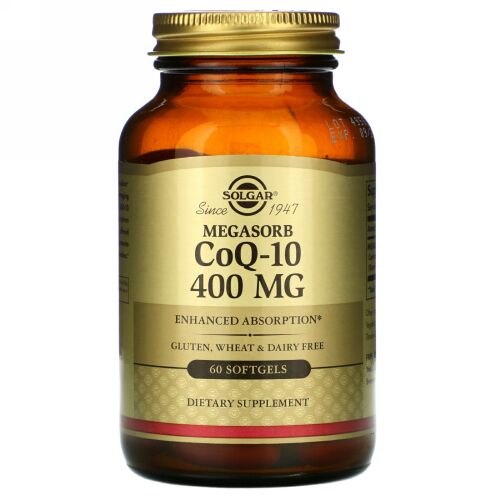 Solgar, メガソーブCoQ-10、400 mg、ソフトジェル60錠