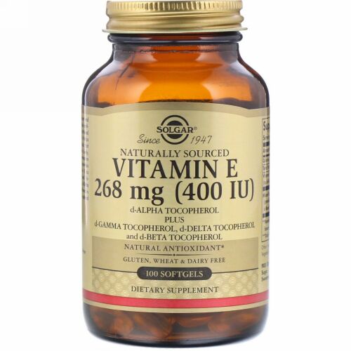 Solgar, Vitamin E, 400 IU, 100 Softgels
