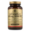 Solgar, ナチュラリーソースドビタミンE、670mcg（1,000IU）、ソフトジェル100粒