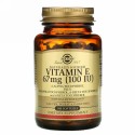 Solgar, 天然由来ビタミンE、67 mg（100 IU）、ソフトジェル100粒