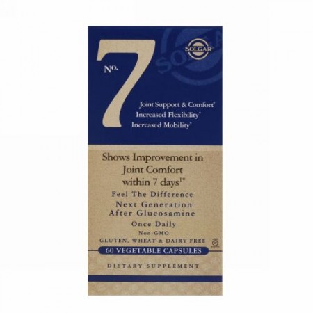 Solgar, No.7, Joint Support & Comfort, 60 Vegetable Capsules