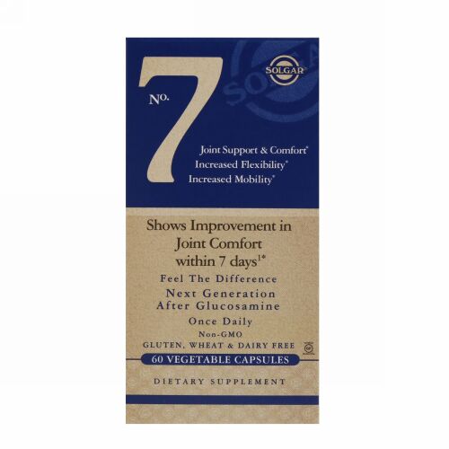 Solgar, No.7, Joint Support & Comfort, 60 Vegetable Capsules