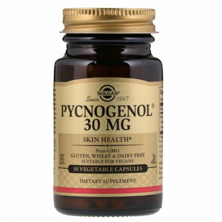Solgar, Pycnogenol, 30 mg, 30 Vegetarian Capsules