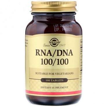 Solgar, RNA / DNA 100/100、100錠 (Discontinued Item)