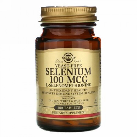 Solgar, セレン、100mcg、100粒