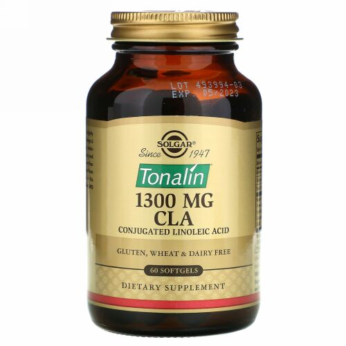 Solgar, トナリン CLA, 1300 mg, 60ソフトジェル