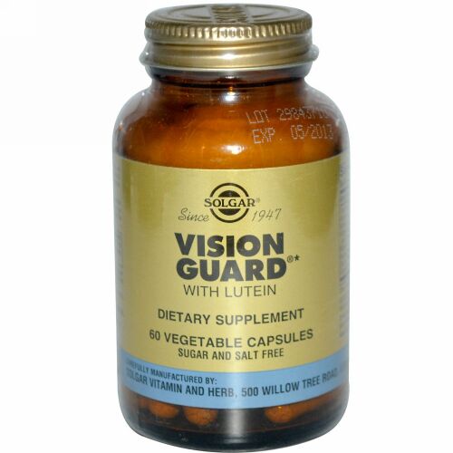 Solgar, Vision Guard with Lutein, 60 Veggie Caps (Discontinued Item)