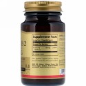 Solgar, ビタミンB2、100 mg、ベジタリアンカプセル100錠