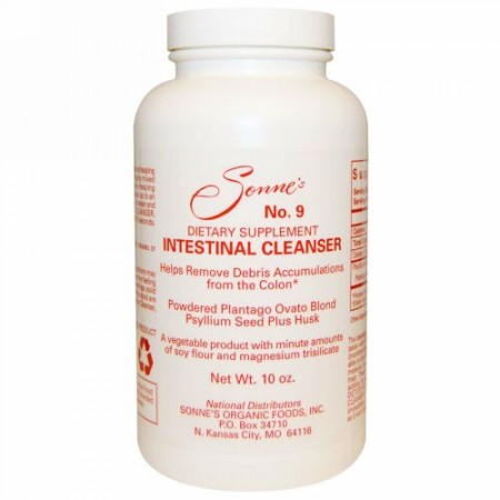 Sonne's Organic Foods, No. 9, 腸クレンザー, 10 オンス (Discontinued Item)