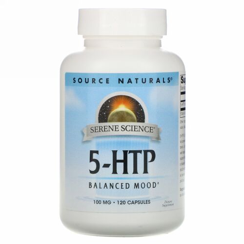 Source Naturals, 5-HTP、100 mg、120カプセル