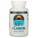 Source Naturals, アセチル L-カルニチン、 500 mg、120 錠