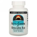 Source Naturals, アセチルL-カルニチン＆アルファリポ酸、650mg、60粒