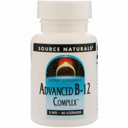 Source Naturals, 先進的なB-12コンプレックス, 5 mg, 60錠