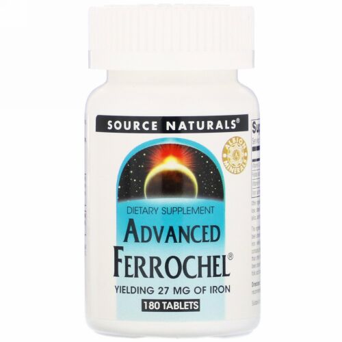 Source Naturals, アドバンスﾄ フェロケル、180 粒