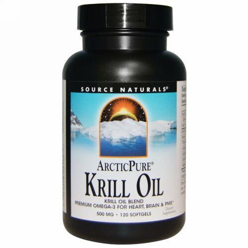 Source Naturals, アークティックピュア（ArcticPure）, オキアミ油, 500 mg, 120ソフトゼリー