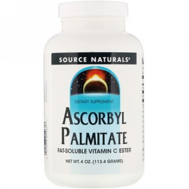 Source Naturals, パルミチン酸アスコルビル、 4 oz (113.4 g)パウダー