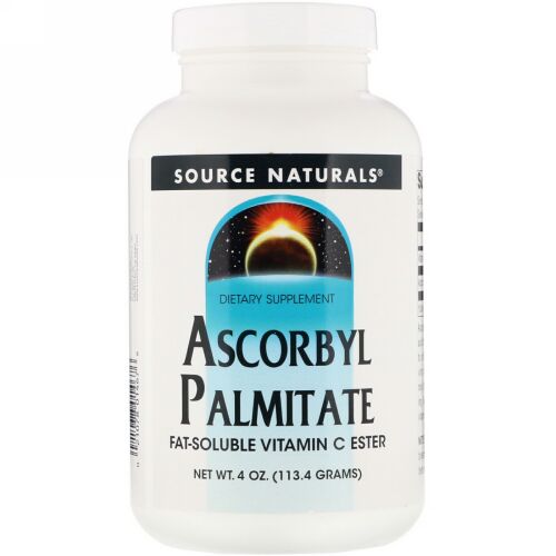 Source Naturals, パルミチン酸アスコルビル、 4 oz (113.4 g)パウダー