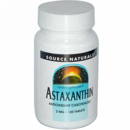 Source Naturals, アスタキサンチン、2 mg、120 錠 (Discontinued Item)