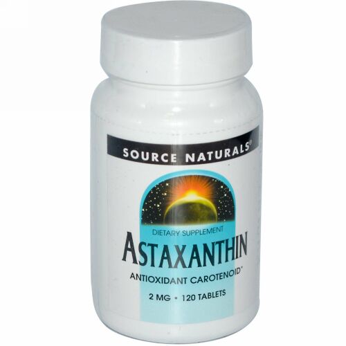 Source Naturals, アスタキサンチン、2 mg、120 錠 (Discontinued Item)