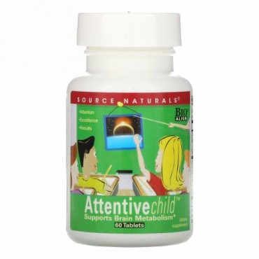 Source Naturals, アクティブチャイルド（Attentive Child）、60錠