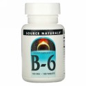 Source Naturals, B-6, 100 mg, 100 Tablets