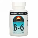 Source Naturals, B-6、 100 mg、 250錠