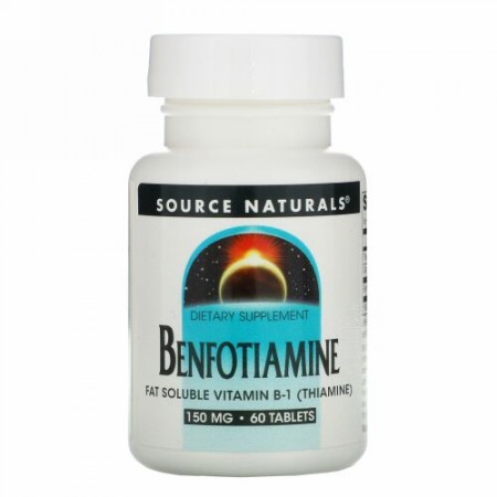 Source Naturals, ベンフォチアミン, 150 mg, 60 錠