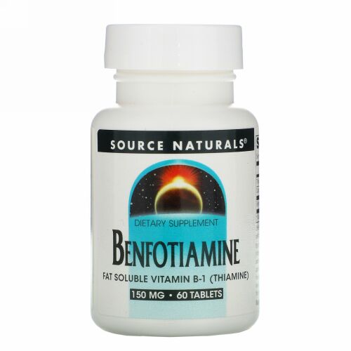 Source Naturals, ベンフォチアミン, 150 mg, 60 錠
