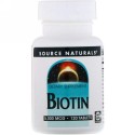 Source Naturals, ビオチン, 5,000 mcg, 120錠
