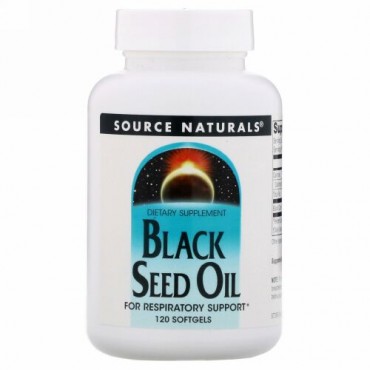 Source Naturals, ブラックシードオイル、ソフトジェル120粒